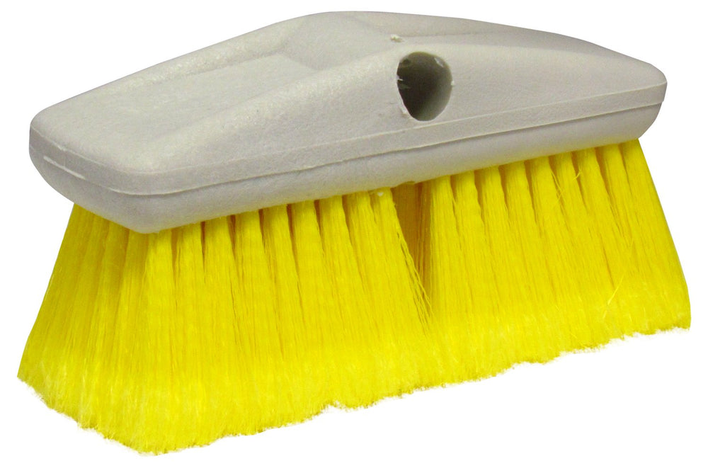STAR BRITE front view of 8-inch soft wash brush showing gentle bristles and benefit