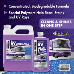 STAR BRITE applied with foam cannon showing even coverage and efficiency