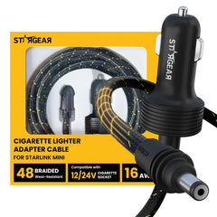STARGEAR adapter front view showing connectors and durable housing for reliable power