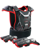 StarknightMT front view chest protector showing full torso coverage and safety