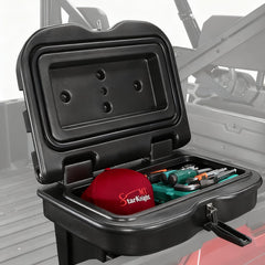 StarknightMT front view on Polaris Ranger showing compact secure storage