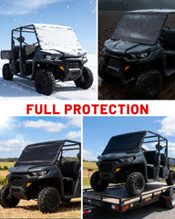 StarknightMT being pulled off to remove snow quickly and easily