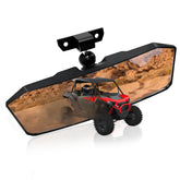 StarknightMT front view of mirror showing wide convex surface for better rear visibility