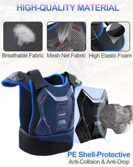 StarknightMT shoulder armor close-up showing contoured PE shell for mobility