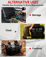StarknightMT side profile mounted in UTV bed providing stable storage