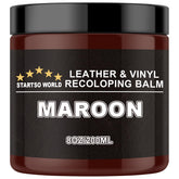 STARTSO WORLD front packaging showing maroon recoloring balm and contents for easy restoration