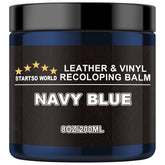 STARTSO WORLD front tin of navy recoloring balm showing compact packaging and color