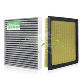StaunchAuto front packaging for Crosstrek filter combo showing both filters and benefits