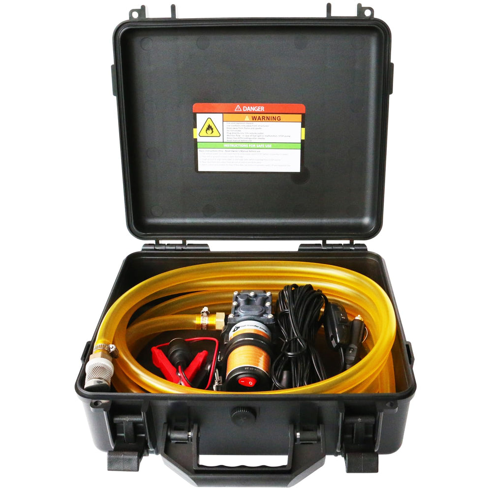 steauty front view pump kit showing compact case and components for easy transport