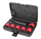 Steelman front packaging showing 8-piece wheel stud cleaner kit and adapter benefits