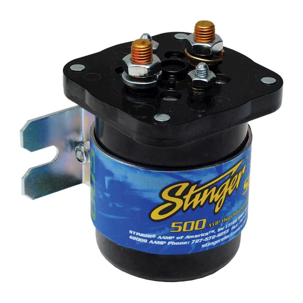 STINGER SGP35 front view showing compact relay and mounting points for reliable installation