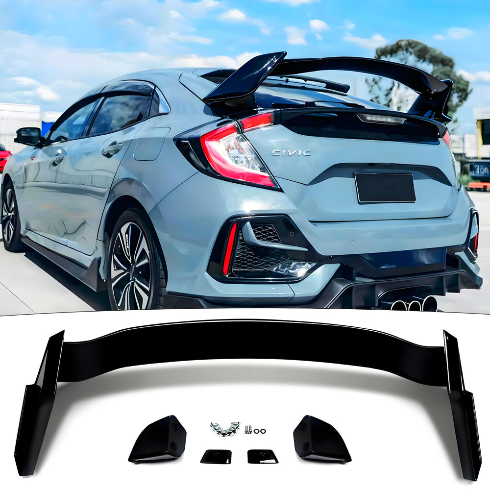 Sts.Ev01 front profile of spoiler showing aggressive styling and visual upgrade