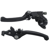 Stylemafia front view of black folding levers showing design and fit benefit