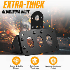 Suacopzar bracket mounted on Harley demonstrating cleaner rear styling and compact fit benefit