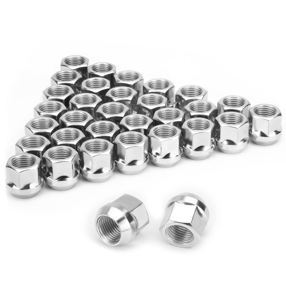 SUCOSO front view of 32-piece lug nut set showing complete kit and finish