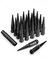 SUCOSO front view of 24-piece spike lug nuts kit showing bold styling and full set
