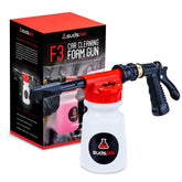 suds.lab F3 front view showing compact foam gun and bottle, easy handling