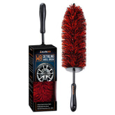 suds.lab brush front view showing full 17.7 inch reach and soft head, safe cleaning