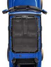 sukemichi front view of bimini top showing full coverage and shade benefit