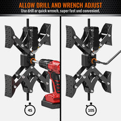 Sulythw close-up of ribbed pedal showing grip and tire protection
