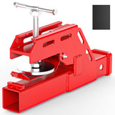Sulythw front-mounted receiver on loader bucket increasing towing versatility