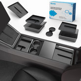 SUMK front view of center console organizer showing tidy compartments and easy access