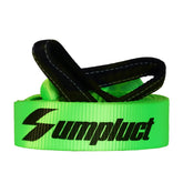 sumpluct front packaging view showing strap and capacity for easy identification