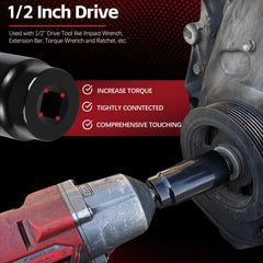 Sunluway 77070 used with impact wrench on crank bolt demonstrating faster harmonic balancer removal