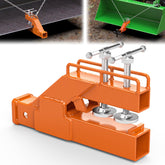 SUNSHINE FARMRE front view of clamp-on hitch showing heavy-duty receiver and fit