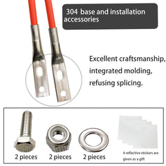 SUONE cutaway revealing steel-core wire for strength and break-resistance benefit