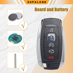 SUPALAND battery pre-installed inside fob enabling ready-to-program convenience