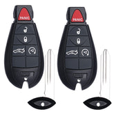 SUPALAND front view of remote key fob showing buttons and shape, clear replacement fit