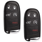 SUPALAND front view of two key fobs showing five buttons and fit