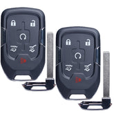 SUPALAND front view of two key fobs shows full button layout and compatibility benefit