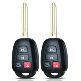 SUPALAND front view of two 4-button remotes showing OEM match and convenience