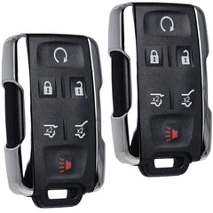 SUPALAND front view of chrome 6-button fob showing button layout benefit
