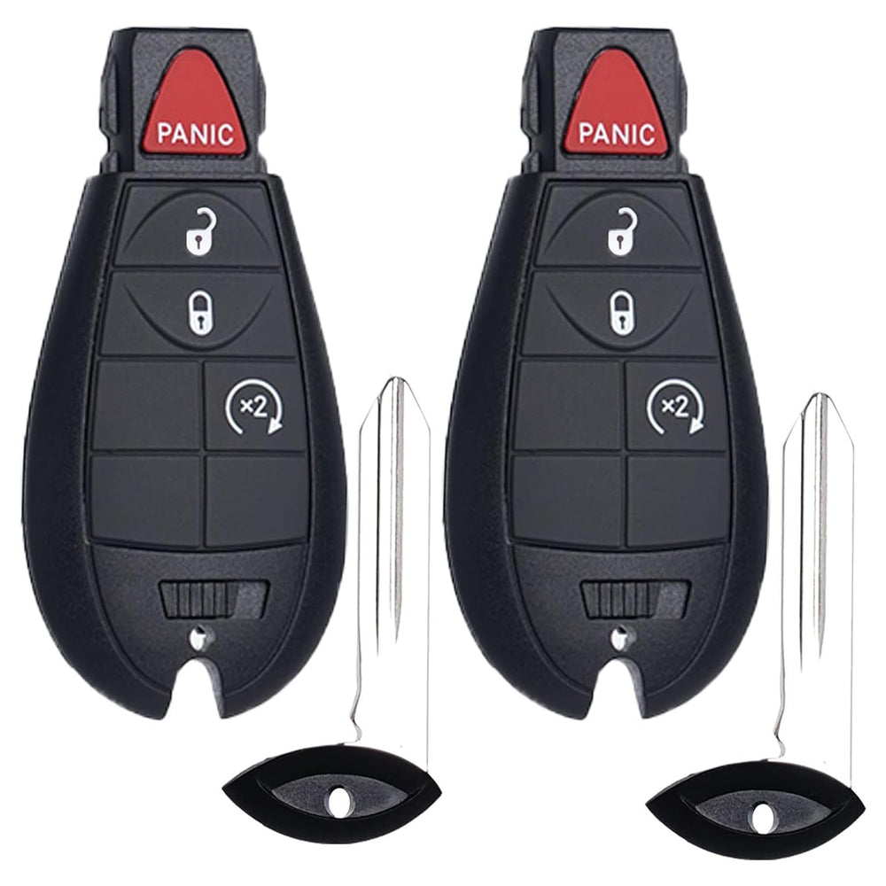 SUPALAND front view of key fob showing buttons and design, clear replacement fit