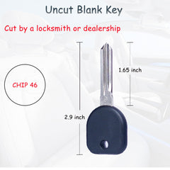 SUPALAND uncut metal key blade ready for cutting to match your vehicle key