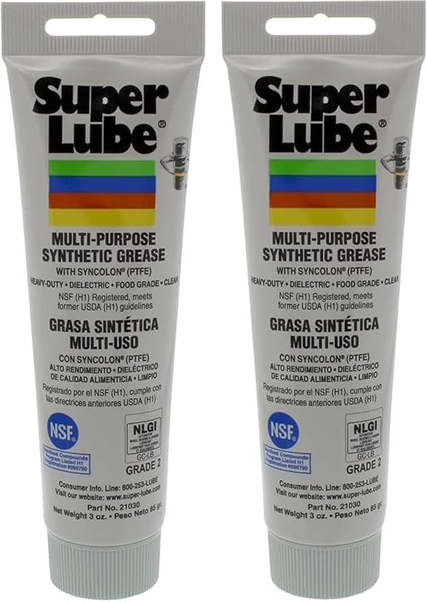 Super Lube 21030 front packaging showing 3 oz tube and pack benefits
