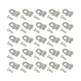 SUPERFASTRACING front view of polished stainless clamp showing factory fit and durability