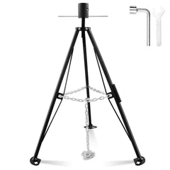 Superunner front view of tripod stabilizer showing full assembly and stable stance