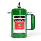SURE SHOT front view of green 32 oz steel sprayer showing build quality and durability