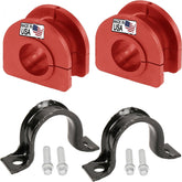 suspension dudes front view of kit packaging showing parts and fitment benefits