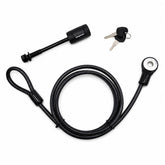 Swagman locking hitch pin front view showing threaded pin and chrome finish for stability