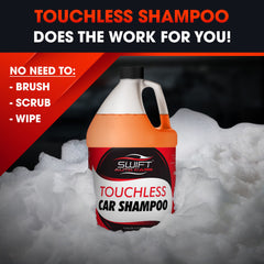 Swift Auto Care pressure rinse removing dirt quickly for time savings