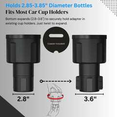 Swigzy base showing expansion measurement guide for correct fit and selection
