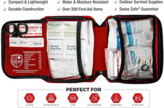 Swiss Safe close-up of bandages and sterile gauze demonstrating quality wound care supplies for cuts