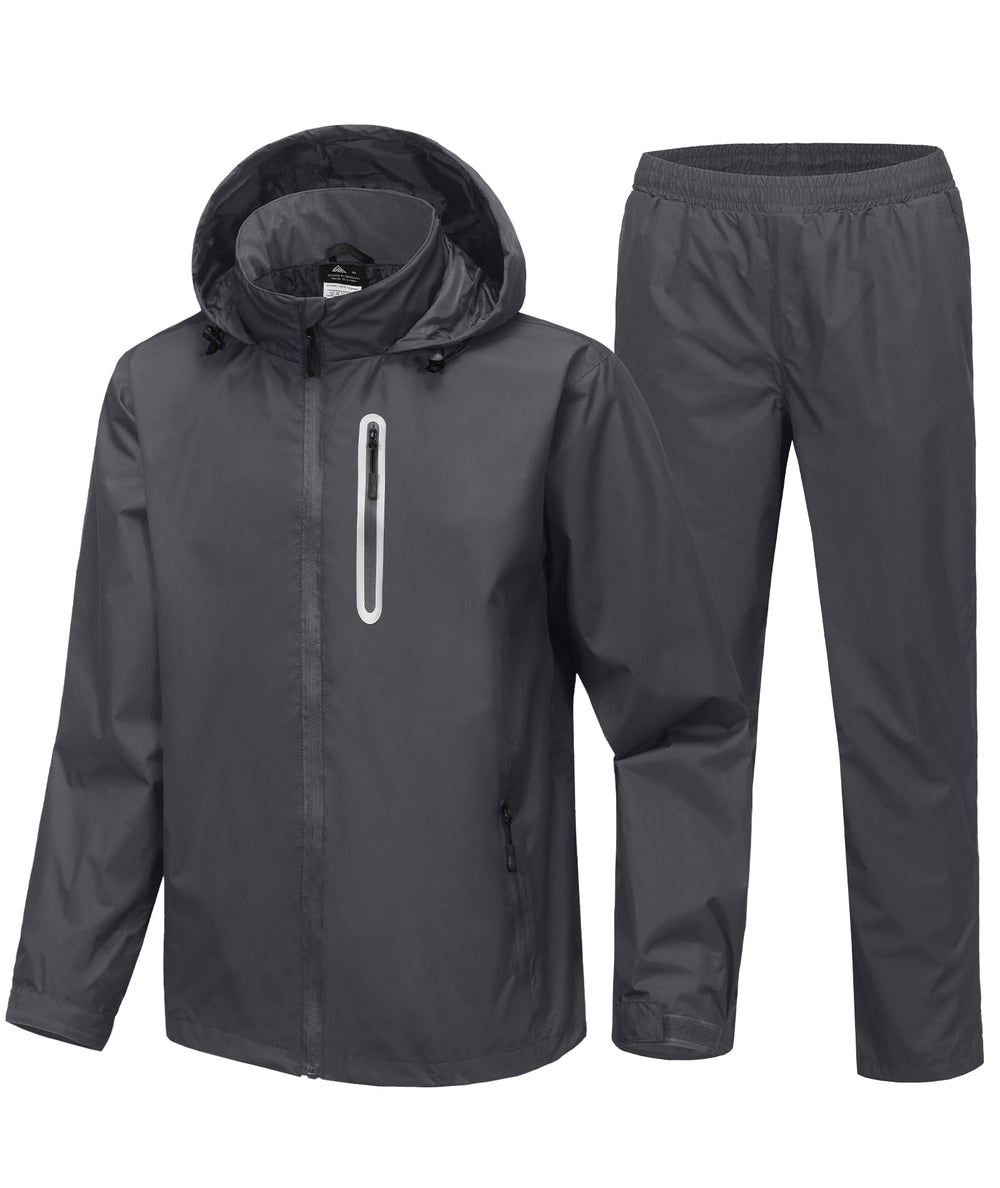 SWISSWELL front view of jacket and pants showing full coverage and fit