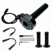SWRXEarn front view of full twist throttle showing ergonomic shape and quick upgrade