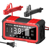 SWTsweter front panel LCD showing charge info and safety icons for quick monitoring